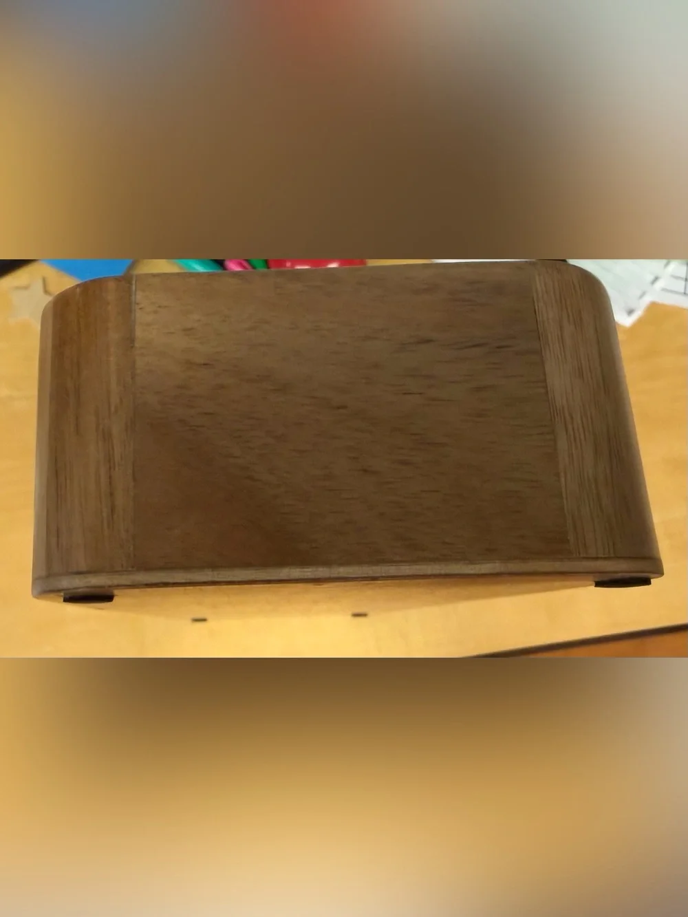 Wooden Divider Tray Organizer in Natural Brown